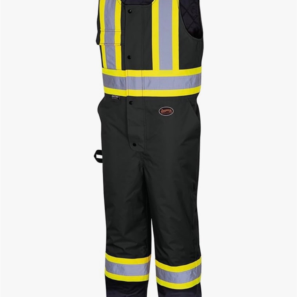 NWT New With Tags Men’s Large Pioneer Hi Vis Overall Bib Pants